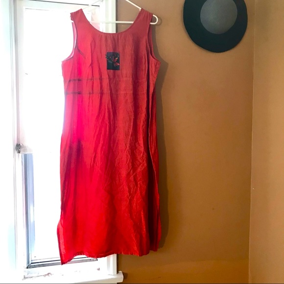 SAG HARBOR DRESS woman’s petite orange jumper